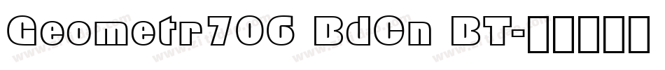 Geometr706 BdCn BT字体转换